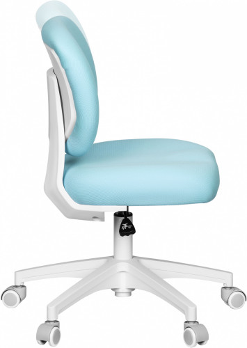 Кресло детское Cactus CS-CHR-3594BL голубой крестов. пластик белый