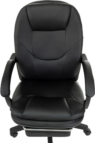 Кресло руководителя Бюрократ CH-868N-F черный эко.кожа крестов. пластик подст.для ног