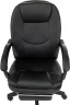 Кресло руководителя Бюрократ CH-868N-F черный эко.кожа крестов. пластик подст.для ног