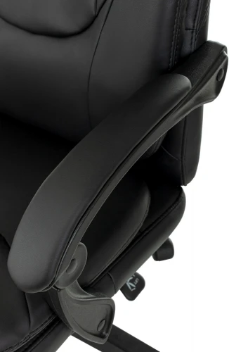 Кресло руководителя Бюрократ CH-868N-F черный эко.кожа крестов. пластик подст.для ног