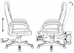 Кресло игровое Zombie GAME 17 черный/красный эко.кожа/ткань крестов. пластик