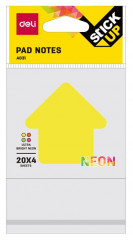 Закладки самокл. бумажные Deli EA03102 76х76мм 1цв.в упак. 20лист