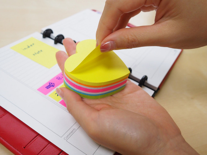 Блок самоклеящийся бумажный Stick`n 21835 64x67мм 250лист. пастель ассорти "сердце"