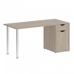 Home Office Стол письменный VR.SP-3-158.1 Дуб аттик/Хром опоры 1580*720*750