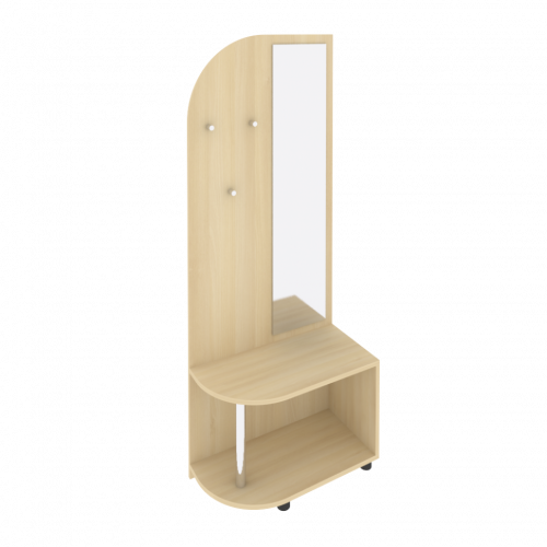 Light Вешалка с багажницей и зеркалом С-ВБЗ-80 Акация 800*400*2050