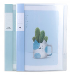 Папка с 30 прозр.вклад. Deli 72515 A4 полипропилен ассорти