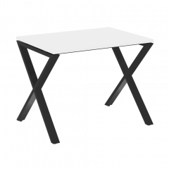 Loft Стол рабочий VR.L-SRX-1.7 Белый бриллиант/Чёрный металл 980*720*750