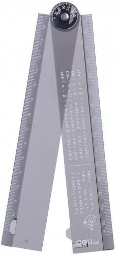 Линейка Deli EG01102 Orbit пластик дл.30см прозрачный/тонированный складная пластиковый пакет с европодв.