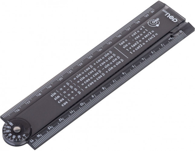 Линейка Deli EG01102 Orbit пластик дл.30см прозрачный/тонированный складная пластиковый пакет с европодв.