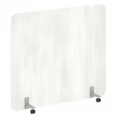 R-line Перегородка на металлических опорах, на роликах DP.R-160-140 Снежная патина/Серый металл 1600*18*1400