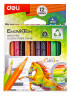 Карандаши цв. Deli EC114-12 Enovation трехгран. пластик 12цв. коробка/европод. (12шт)