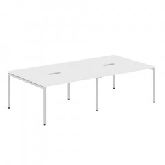 Конференц стол XSCT 2714 Белый/Алюминий 2764х1406х750 XTEN-S