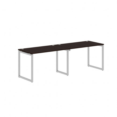 Стол 2-х местный XQWST 2470 Легно темный/Алюминий 2406х700х750
