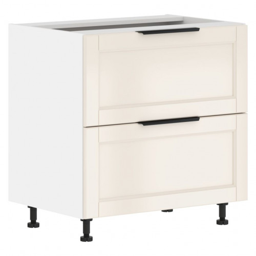 Шкаф напольный с ящиками MOB 8082.1C Бежевая эмаль/Белый 800х560х820 SICILIA