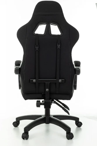 Кресло игровое Zombie Rudger черный/серый с подголов. крестов. пластик