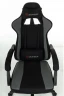 Кресло игровое Zombie Rudger черный/серый с подголов. крестов. пластик