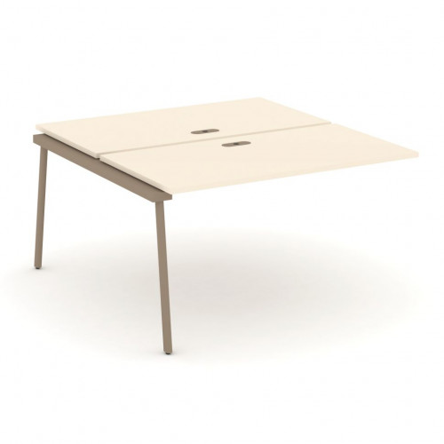 Estetica Двойной наборный элемент рабочей станциии ES.2.NRS-3-LP Сатин/Латте металл 1380*1500*750