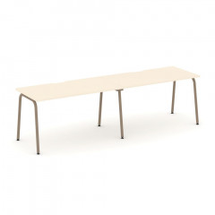 Estetica Рабочая станция на 2 места ES.RS-2.3-VK Сатин/Латте металл 2760*730*750