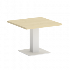 Home Office Стол журнальный квадратный VR.SP-5-60.2G Клён/Белый металл 600*600*450