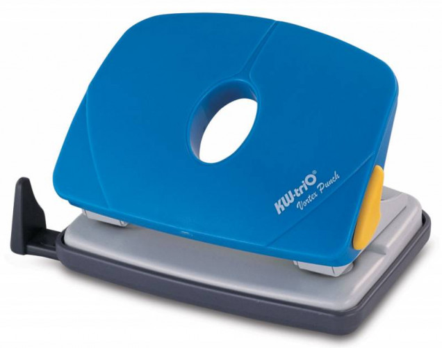 Дырокол Kw-Trio Vortex Smart 091P0 макс.:16лист. металл/пластик ассорти отв.:2 с линейкой