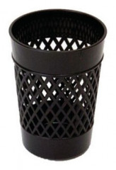 Стакан для канцелярских принадлежностей Buro Стандарт 100x55x75мм пластик цв.черный