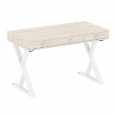 Home Office Стол письменный VR.SP-1-118.M Денвер светлый/Белый металл 1180*600*750