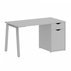 Home Office Стол письменный VR.SP-3-138.1.A Серый/Серый металл 1380*720*750