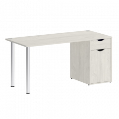 Home Office Стол письменный VR.SP-3-158.1 Дуб наварра/Хром опоры 1580*720*750