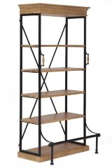 Книжный шкаф Secret De Maison ACADEMY, дерево манго, 210х105х45см, Natural (натуральный)