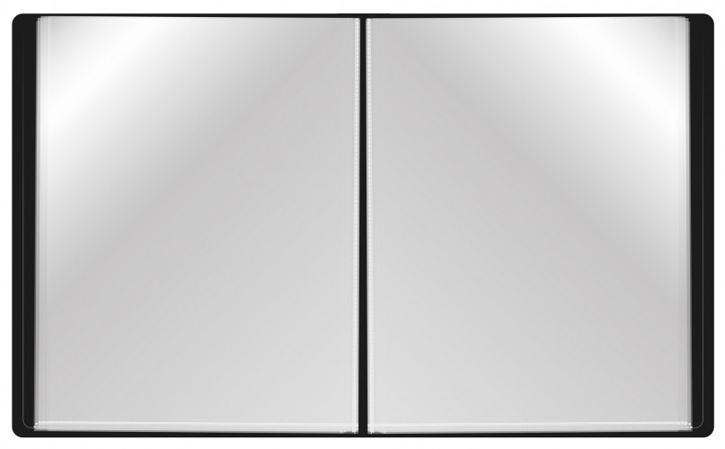 Папка с 100 прозр.вклад. Buro -ECB100BLACK A4 пластик 0.7мм черный