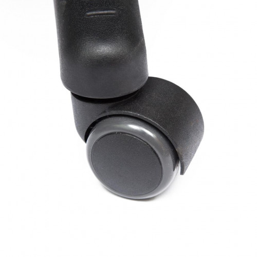 Кресло DUKE, флок/ткань, черный/черный , 35/TW-11