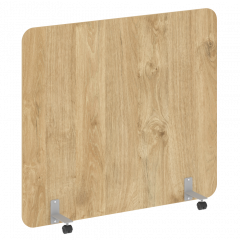 R-line Перегородка на металлических опорах, на роликах DP.R-160-140 Тиквуд светлый/Серый металл 1600*18*1400