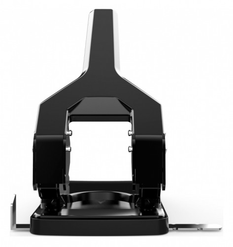 Дырокол Deli E0160 макс.:60лист. металл черный отв.:2 с линейкой