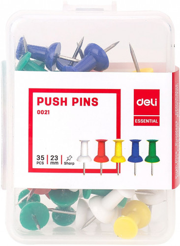 Гвоздики Deli E0021 ассорти (упак.:35шт) пластиковая коробка
