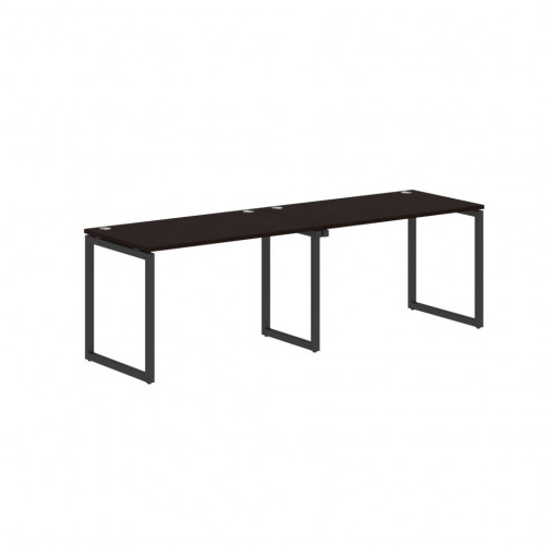 Стол 2-х местный XQWST 2470 Легно темный/Антрацит 2406х700х750