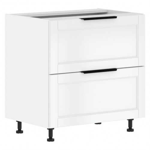 Шкаф напольный с ящиками MOB 8082.1C Белая эмаль/Белый 800х560х820 SICILIA