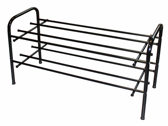 Подставка для обуви Бюрократ 325x715x390мм 2яр. черный (ПО-2/70/BLACK)