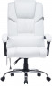 Кресло Cactus с вибромассажем CS-CHR-OC02M-WT белый эко.кожа крестов. сталь