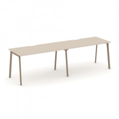 Estetica Рабочая станция на 2 места ES.RS-2.3-VP Капучино/Латте металл 2760*730*750