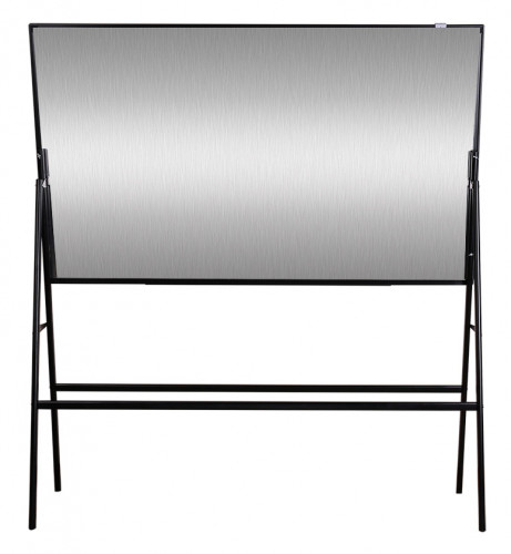 Доска магнитно-маркерная Deli 8785 лак белый/черный 90x150см алюминиевая рама на подставке с аксессуарами