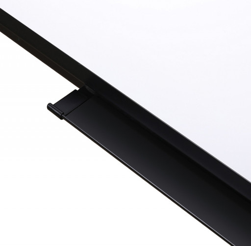 Доска магнитно-маркерная Deli 8785 лак белый/черный 90x150см алюминиевая рама на подставке с аксессуарами