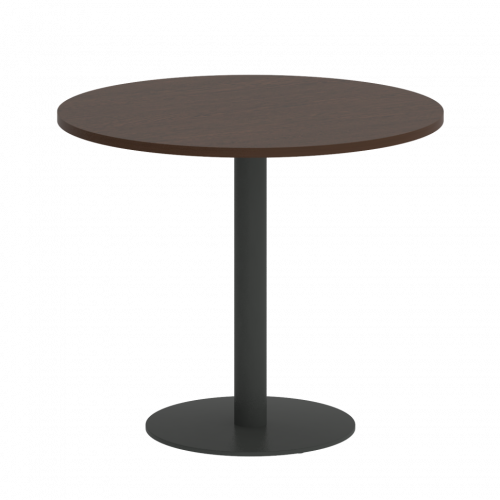 Home Office Стол круглый VR.SP-5-90.1 Венге/Антрацит металл 900*900*750