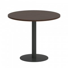 Home Office Стол круглый VR.SP-5-90.1 Венге/Антрацит металл 900*900*750
