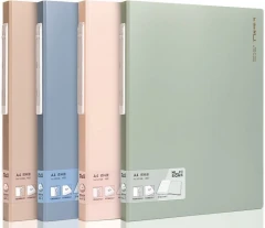 Папка с 40 прозр.вклад. Deli Nusign NS168 A4 пластик ассорти