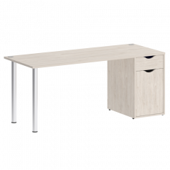 Home Office Стол письменный VR.SP-3-178.1 Денвер светлый/Хром опоры 1780*720*750