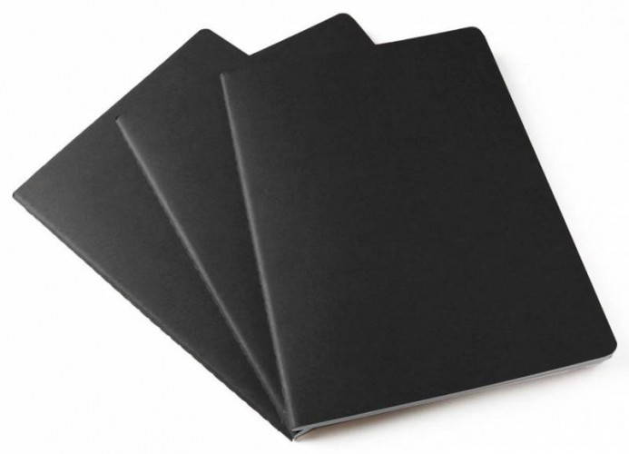 Блокнот Moleskine CAHIER JOURNAL CH221 XLarge 190х250мм обложка картон 120стр. линейка синий индиго (3шт)