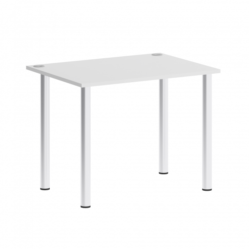 Home Office Стол письменный VR.SP-3-98 Белый бриллиант/Хром опоры 980*720*750