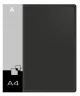 Папка на 2-х D-кольцах Бюрократ -0840/2DBLCK A4 пластик 0.8мм кор.40мм внутр. с вставкой черный