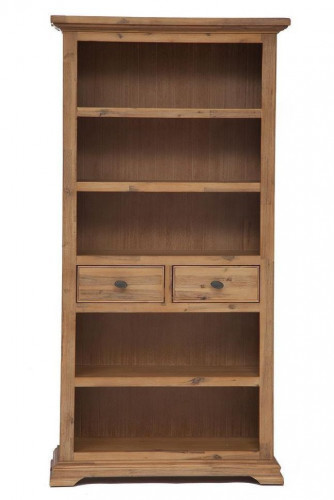 Книжный шкаф большой Secret De Maison AVIGNON ( mod. PRO-L02 ), дерево акация, 195х100х35см, Натуральный (Brushed Ash color)
