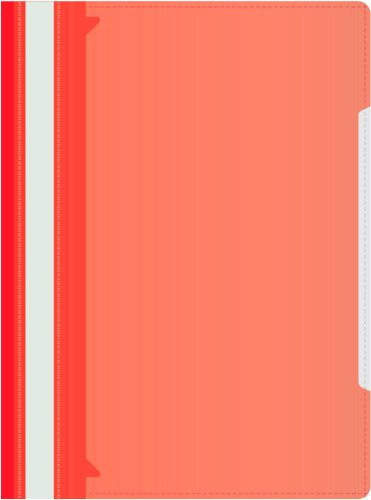 Папка-скоросшиватель Бюрократ -PS-K20RED A4 прозрач.верх.лист карм.на лиц.стор. пластик красный 0.12/0.16